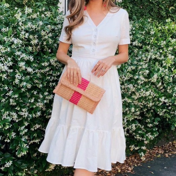 Gal Meets Glam Dresses & Skirts - Gal Meets Glam White Linen Dress